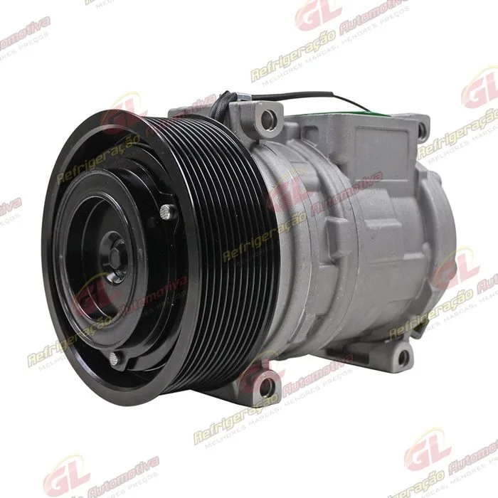 Compressor Modelo Denso 10PA15C Trator John Deere - 12 Volts Polia 11pk 130mm OEM: AL155836/ AL176858/ AL153386/ AL154203/ AL176857 — foto 2