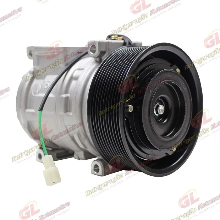 Compressor Modelo Denso 10PA15C Caminhão Mercedes Benz Atron/ Axor/ Actros 2729/ 2831/ 2841/ 2844/ 4844 Ano 2015> - 24 Volts Polia 11pk 130mm — foto 4