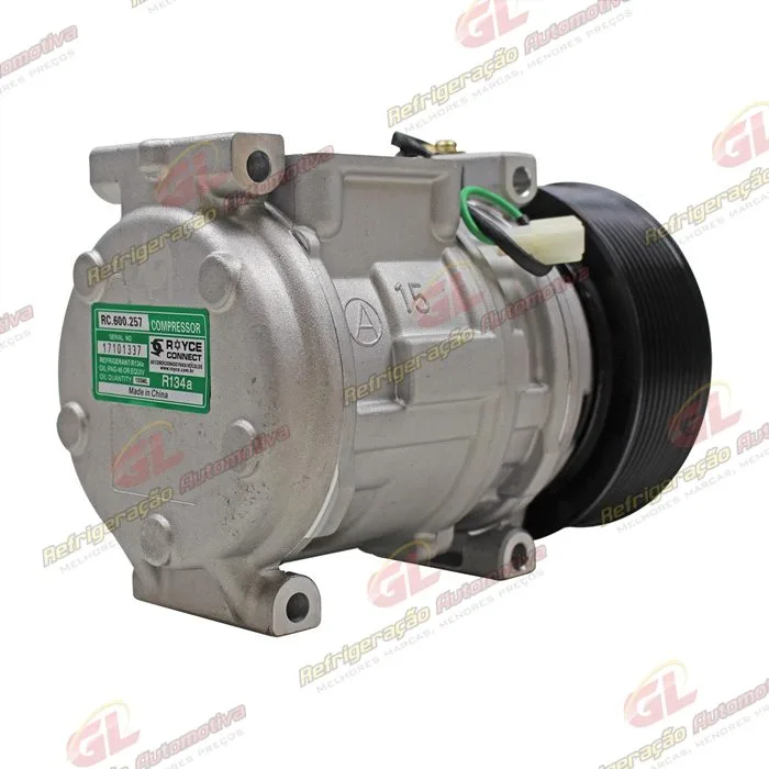 Compressor Modelo Denso 10PA15C Caminhão Mercedes Benz Atron/ Axor/ Actros 2729/ 2831/ 2841/ 2844/ 4844 Ano 2015> - 24 Volts Polia 11pk 130mm — foto 6