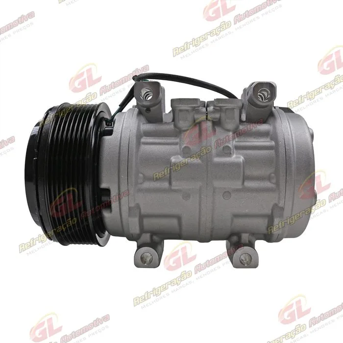 Compressor Modelo 10P15 Caminhão Mercedes Benz Accelo A815/ L98/ Volkswagen Constellation/ Titan 18310 R134a - 24 Volts Polia 8pk 120mm OEM: A9042300811/ 2R2820803C