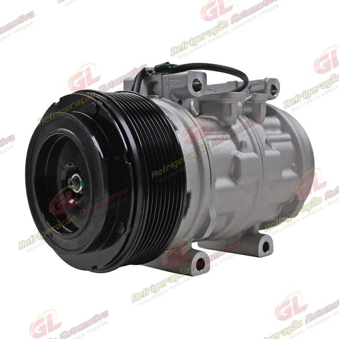 Compressor Modelo 10P15 Caminhão Mercedes Benz Accelo A815/ L98/ Volkswagen Constellation/ Titan 18310 R134a - 24 Volts Polia 8pk 120mm OEM: A9042300811/ 2R2820803C — foto 2
