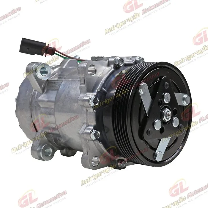 Compressor Modelo Zylinder SD7V16 R134a Volkswagen Golf 2000>/ Audi A3 - 12 Volts Polia 6pk 119mm — foto 4