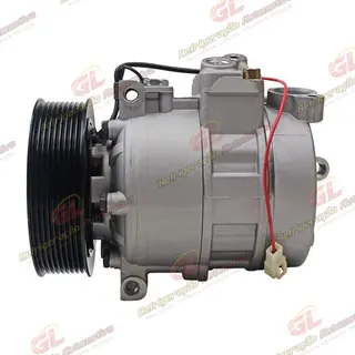 Compressor Modelo Denso 7SBU16C Caminhão Mercedes Benz Actros 4844 2009 Até 2014 - 24 Volts Polia 9pk 129mm OEM: A5412301211/ 447190-5530