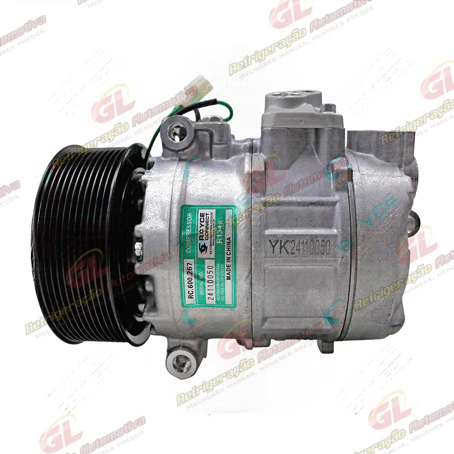 Compressor Modelo Denso 7SBU16C Caminhão Mercedes Benz Actros - 24 Volts Polia 11pk 135mm