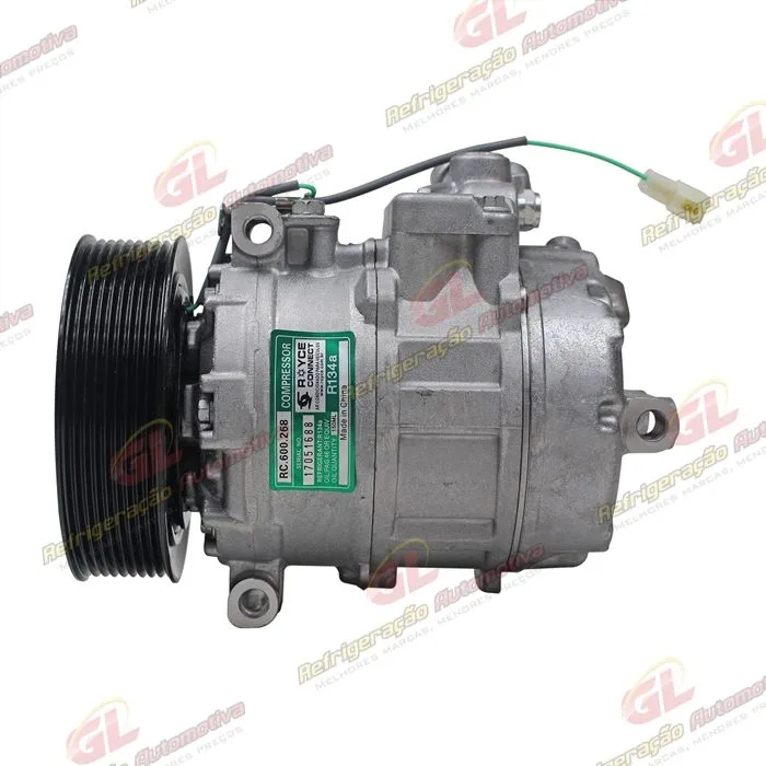 Compressor Modelo Denso 7SBU16C Caminhão Mercedes Benz Axor - 24 Volts Polia 9pk 135mm OEM: 4572300111/ A0002343711
