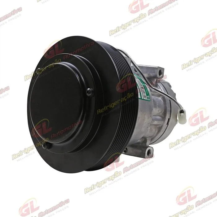 Compressor SANDEN AA7H15AA Original 4116U Caminhão Volvo FM/ FMX / FH 2008 Até 2019 - 24 Volts Polia 8pk 180mm OEM: 84094705/ 20587125/ 85000458 — foto 2