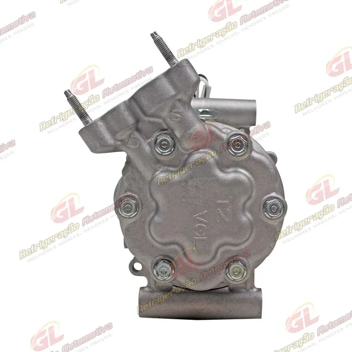 Compressor Modelo Sanden 6V12 Peugeot 206 1.0 / Renault Clio/ Sandero/ Logan 1.0 - 12 Volts Polia 4pk 110mm OEM: 8200840770 — foto 7