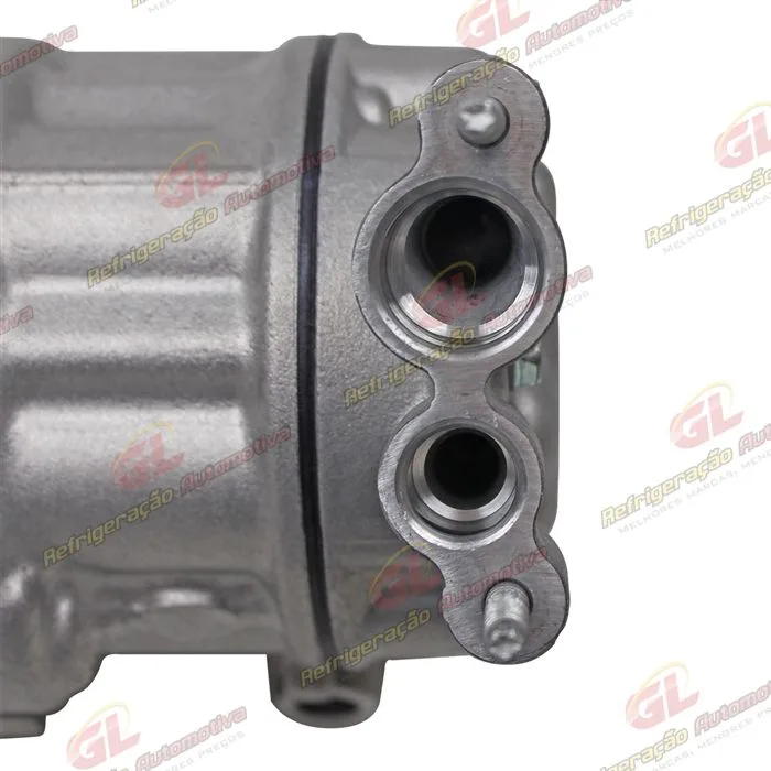 Compressor Modelo Sanden 6V12 Peugeot 206 1.0 / Renault Clio/ Sandero/ Logan 1.0 - 12 Volts Polia 4pk 110mm OEM: 8200840770 — foto 8