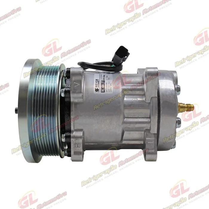 Compressor AA7H15AA 4726/ 4487 Máquina Caterpillar 836H - 24 Volts Polia 8pk 130mm OEM: 141-9676/ 218-0324