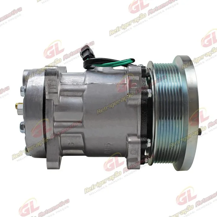Compressor AA7H15AA 4726/ 4487 Máquina Caterpillar 836H - 24 Volts Polia 8pk 130mm OEM: 141-9676/ 218-0324 — foto 5
