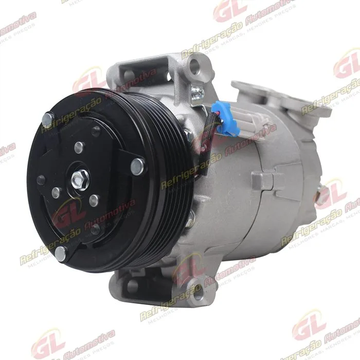Compressor CVC 125cc Chevrolet S10 2000 Até 2011/ Blazer/ Troller 2.4/ 2.8 Gasolina / 2.8 Diesel 2000> - 12 Volts Polia 6pk 109mm OEM: 93381793/ 94763439/ 93298740 — foto 2
