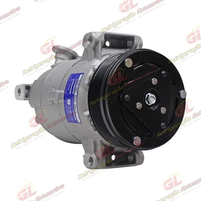 Compressor CVC 125cc Chevrolet S10 2000 Até 2011/ Blazer/ Troller 2.4/ 2.8 Gasolina / 2.8 Diesel 2000> - 12 Volts Polia 6pk 109mm OEM: 93381793/ 94763439/ 93298740 — foto 4