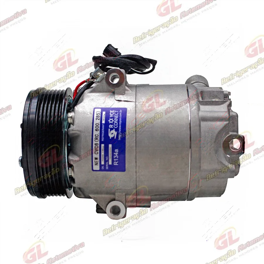 Compressor CVC 125cc Volkswagen Gol/ Parati/ Saveiro 1.8 Maio de 2002> - 12 Volts Polia 6pk 109mm