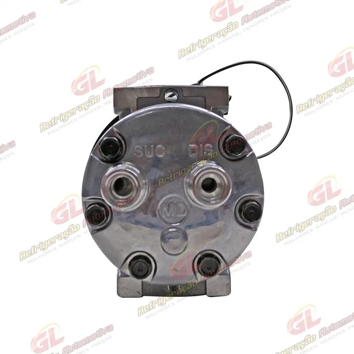 Compressor Sanden Original 7H15 U-4586 / 4768 / Máquina Colheitadeira Case 8800 2013< / 8810 2017> Motor Iveco - 12 Volts Polia 8pk 153mm OEM: 5801558535/ 84279787 — foto 7