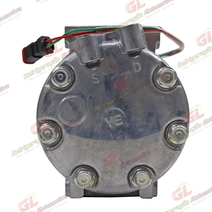 Compressor Modelo AA7H15AA 8275/ 8295 Caminhão Scania 2013> Série 5 PGR Magnético 2 Fios - 24 Volts Polia 10pk 120mm OEM: 1888032/ 1531196/ 0573125 — foto 5