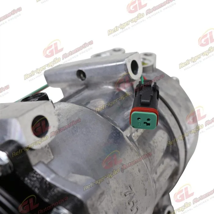 Compressor Modelo AA7H15AA 8275/ 8295 Caminhão Scania 2013> Série 5 PGR Magnético 2 Fios - 24 Volts Polia 10pk 120mm OEM: 1888032/ 1531196/ 0573125 — foto 8