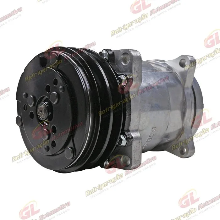 Compressor Modelo 5H14 8 Orelhas Saida Traseira - 24 Volts Polia 2A 130mm Universal R134a — foto 2