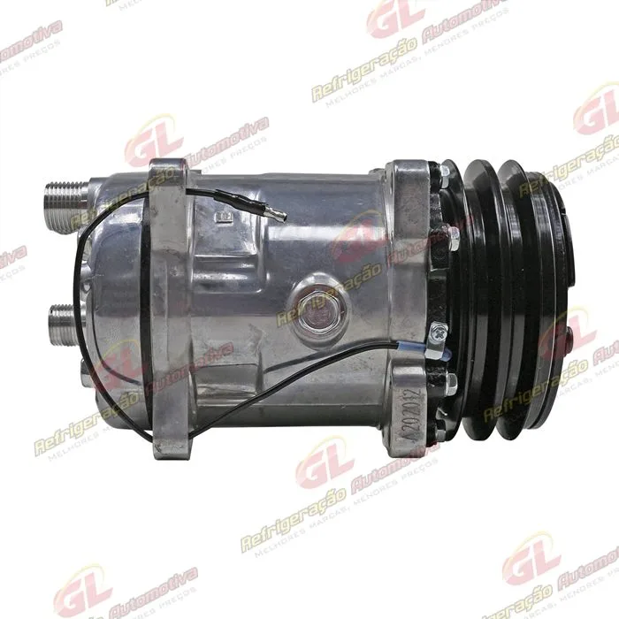 Compressor Modelo 5H14 8 Orelhas Saida Traseira - 24 Volts Polia 2A 130mm Universal R134a — foto 5