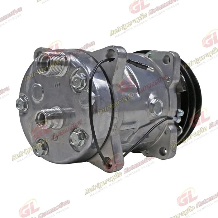 Compressor Modelo 5H14 8 Orelhas Saida Traseira - 24 Volts Polia 2A 130mm Universal R134a — foto 6