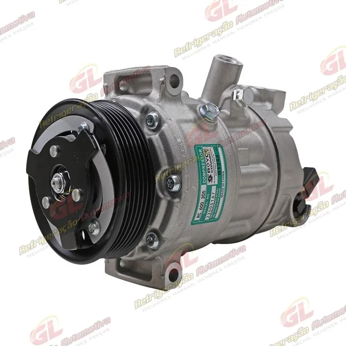 Compressor Volkswagen Jetta 2011>/ Passat/ Tiguan TSI Motor 2.0 Aspirado/ Audi A4/ Audi A3 Nova - Sentido Horário - 12 Volts Polia 6pk 112mm — foto 2