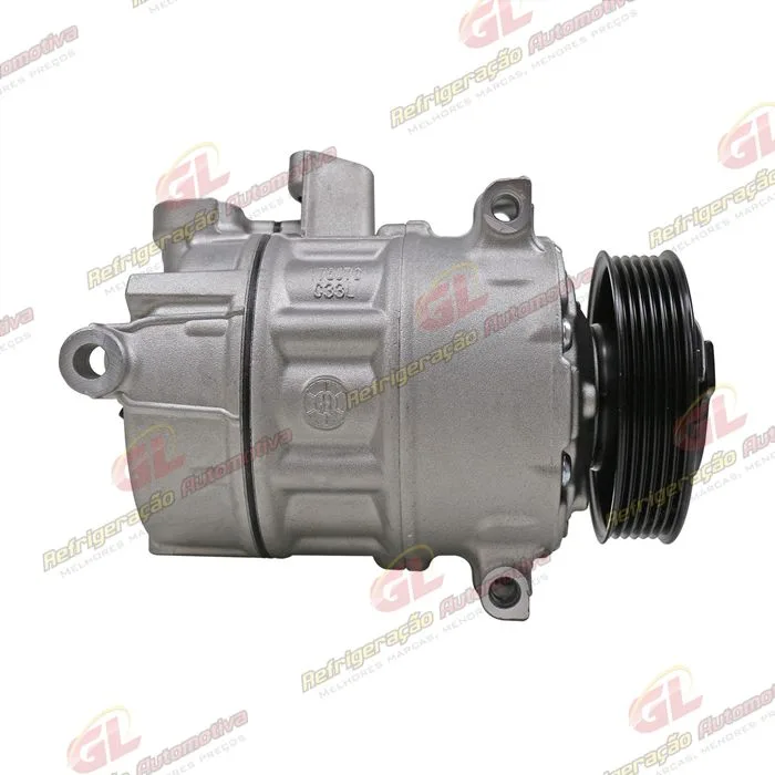 Compressor Volkswagen Jetta 2011>/ Passat/ Tiguan TSI Motor 2.0 Aspirado/ Audi A4/ Audi A3 Nova - Sentido Horário - 12 Volts Polia 6pk 112mm — foto 4