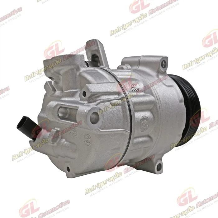 Compressor Volkswagen Jetta 2011>/ Passat/ Tiguan TSI Motor 2.0 Aspirado/ Audi A4/ Audi A3 Nova - Sentido Horário - 12 Volts Polia 6pk 112mm — foto 5