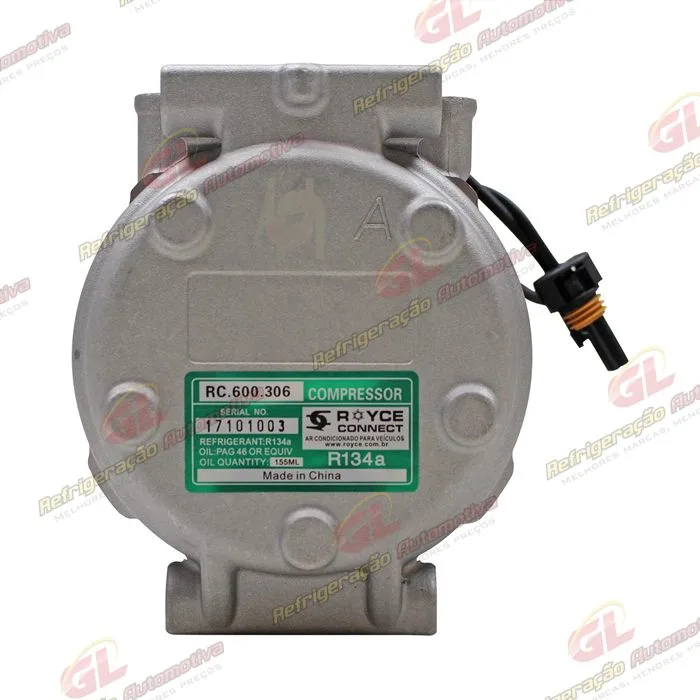 Compressor Modelo 10PA17 Máquina John Deere 3510/ CH570/ CH670 2017> - 12 Volts Polia 8pk 140mm R134a OEM: AH169875/ AN221429/ RE46609/ TY24304 — foto 7