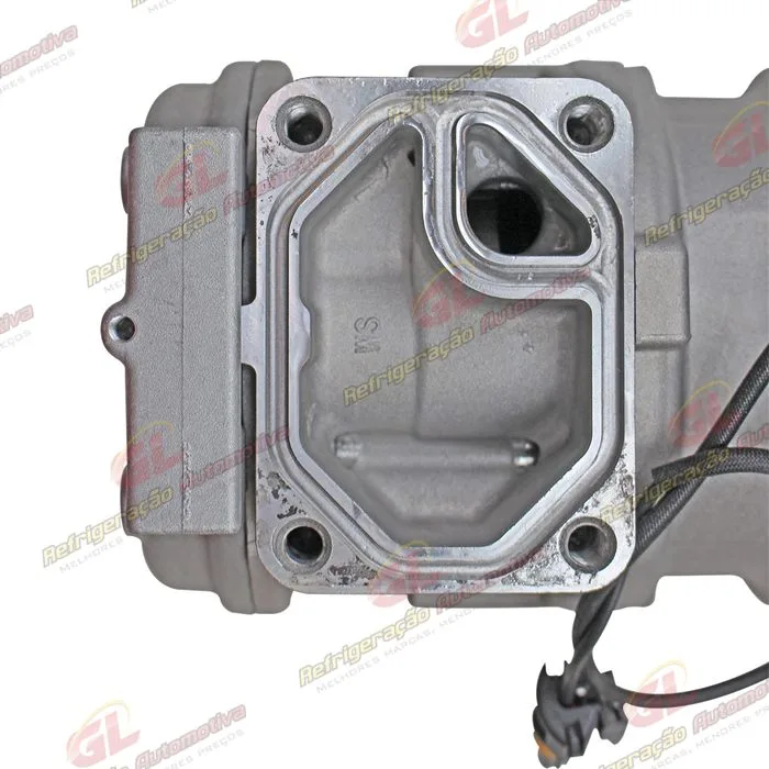 Compressor Modelo 10PA17 Máquina John Deere 3510/ CH570/ CH670 2017> - 12 Volts Polia 8pk 140mm R134a OEM: AH169875/ AN221429/ RE46609/ TY24304 — foto 8