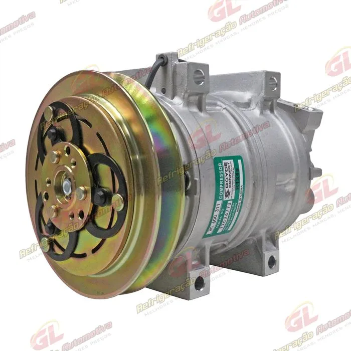 Compressor Modelo Valeo Máquina Komatsu PC228 - 24 Volts Polia Canal 1B 145 mm — foto 2