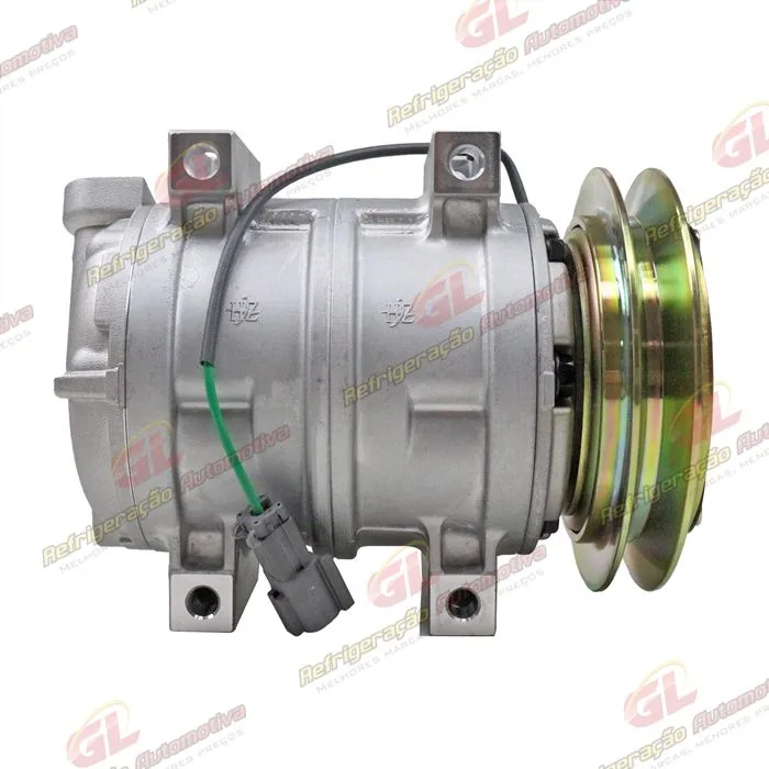 Compressor Modelo Valeo Máquina Komatsu PC228 - 24 Volts Polia Canal 1B 145 mm — foto 4