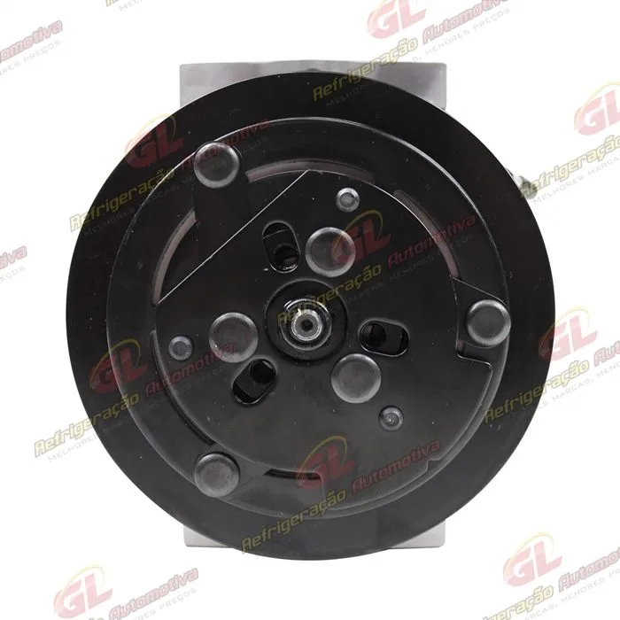 Compressor AA7H15AA U4275 Máquina Retroescavadeira Case 580N/ 580SN/ 590SN/ 580SN - 12 Volts Polia 1A 132mm OEM: 84159489 — foto 3