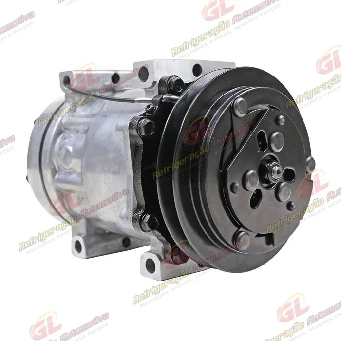 Compressor AA7H15AA U4275 Máquina Retroescavadeira Case 580N/ 580SN/ 590SN/ 580SN - 12 Volts Polia 1A 132mm OEM: 84159489 — foto 4