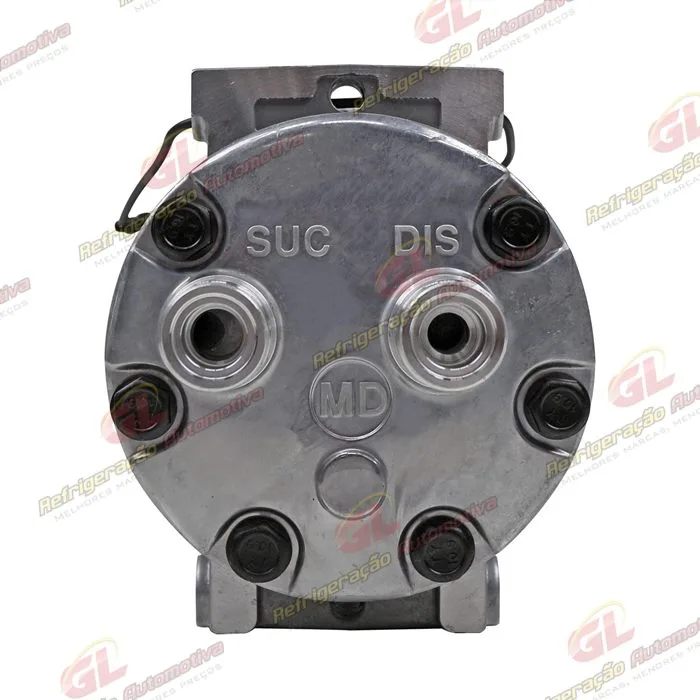 Compressor AA7H15AA U4275 Máquina Retroescavadeira Case 580N/ 580SN/ 590SN/ 580SN - 12 Volts Polia 1A 132mm OEM: 84159489 — foto 7