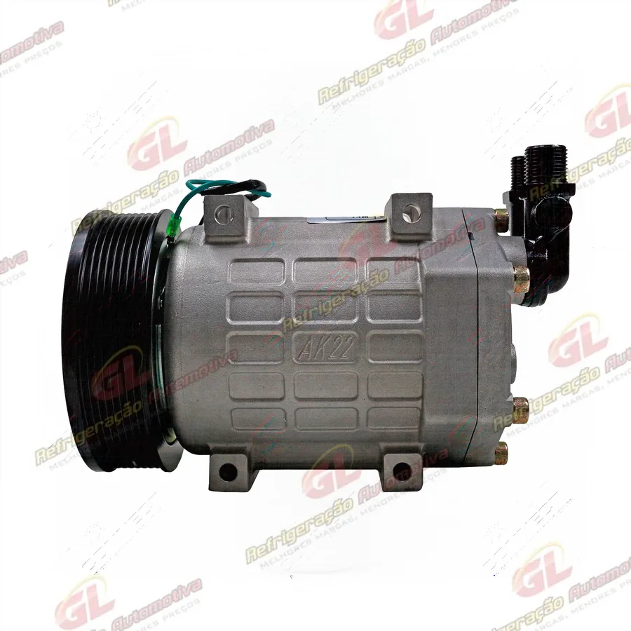 Compressor Modelo Unicla UX-200 Ônibus Agrale Volare - 24 Volts Polia 8pk 141mm