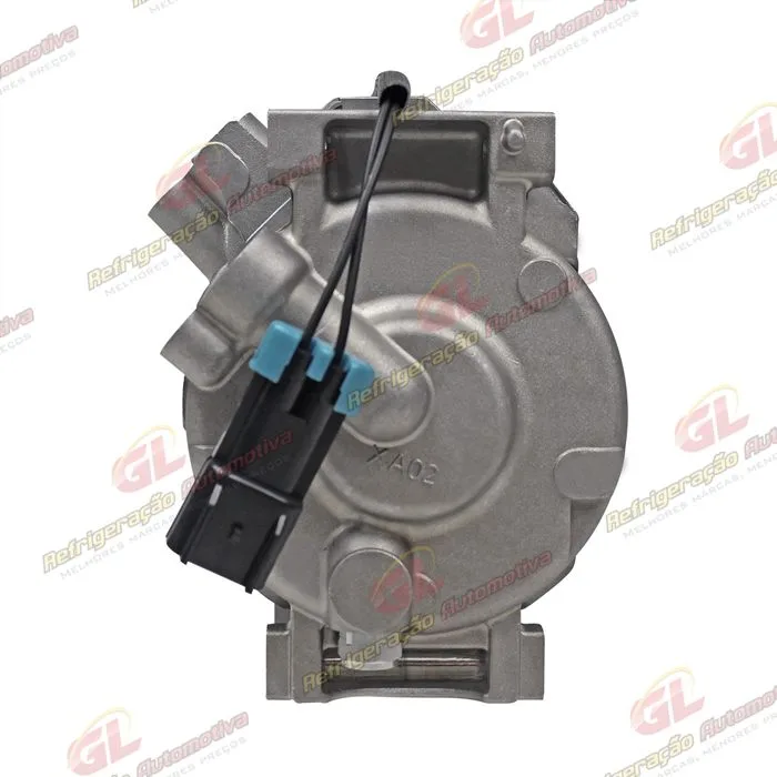 Compressor Modelo Denso 10SRE18C Máquina Retroescavadeira 310K John Deere - 12 Volts Polia 8pk 126mm OEM: RE284680 — foto 7