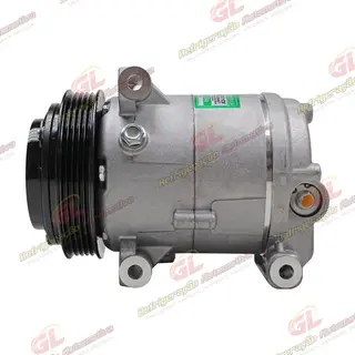 Compressor Modelo Delphi Fiat Uno Vivace/Way 2010>/ Siena/Palio/Strada 2010>/ Mobi 2016>/ Fiorino 1.4 2016> - 12 Volts Polia 5pk 119mm OEM: 51980391/ 52093153/ 52149819/ 52050384/ 52164151
