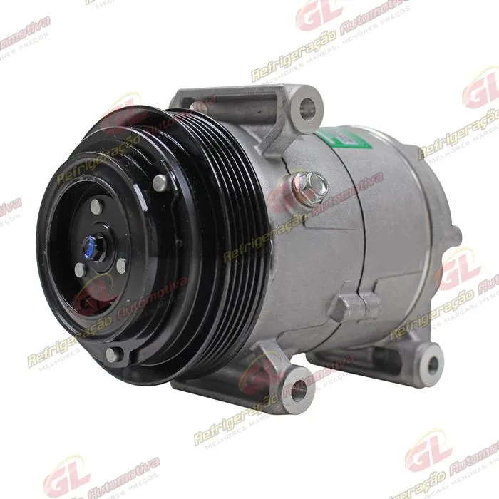 Compressor Modelo Delphi Fiat Uno Vivace/Way 2010>/ Siena/Palio/Strada 2010>/ Mobi 2016>/ Fiorino 1.4 2016> - 12 Volts Polia 5pk 119mm OEM: 51980391/ 52093153/ 52149819/ 52050384/ 52164151 — foto 2