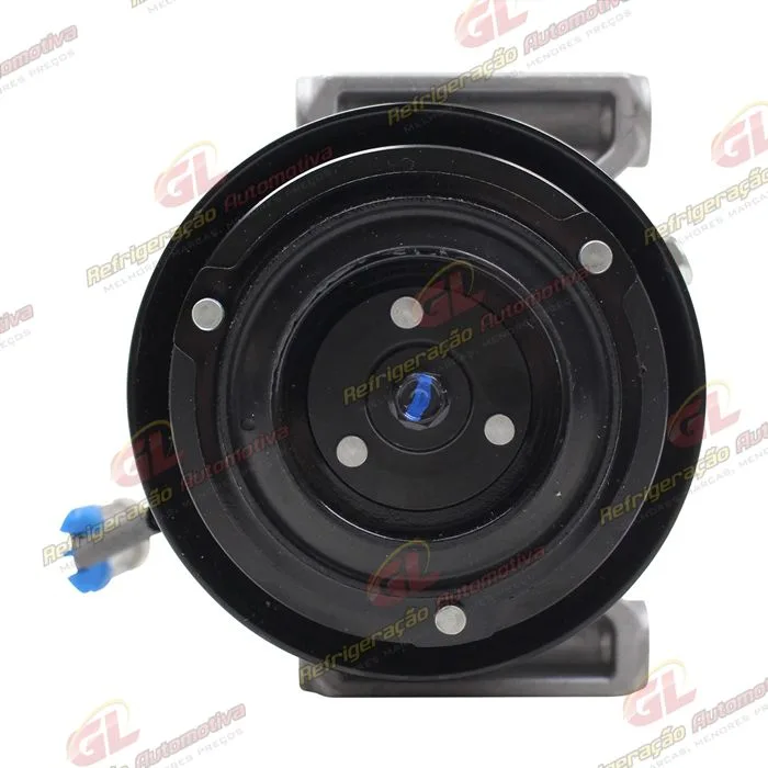 Compressor Modelo Delphi Fiat Uno Vivace/Way 2010>/ Siena/Palio/Strada 2010>/ Mobi 2016>/ Fiorino 1.4 2016> - 12 Volts Polia 5pk 119mm OEM: 51980391/ 52093153/ 52149819/ 52050384/ 52164151 — foto 3