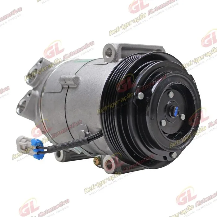 Compressor Modelo Delphi Fiat Uno Vivace/Way 2010>/ Siena/Palio/Strada 2010>/ Mobi 2016>/ Fiorino 1.4 2016> - 12 Volts Polia 5pk 119mm OEM: 51980391/ 52093153/ 52149819/ 52050384/ 52164151 — foto 4