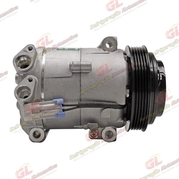 Compressor Modelo Delphi Fiat Uno Vivace/Way 2010>/ Siena/Palio/Strada 2010>/ Mobi 2016>/ Fiorino 1.4 2016> - 12 Volts Polia 5pk 119mm OEM: 51980391/ 52093153/ 52149819/ 52050384/ 52164151 — foto 5