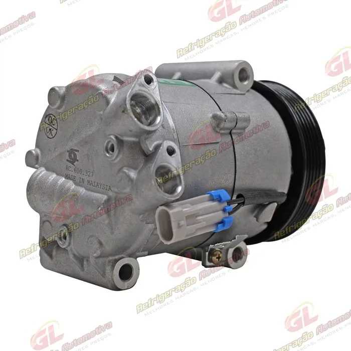 Compressor Modelo Delphi Fiat Uno Vivace/Way 2010>/ Siena/Palio/Strada 2010>/ Mobi 2016>/ Fiorino 1.4 2016> - 12 Volts Polia 5pk 119mm OEM: 51980391/ 52093153/ 52149819/ 52050384/ 52164151 — foto 6