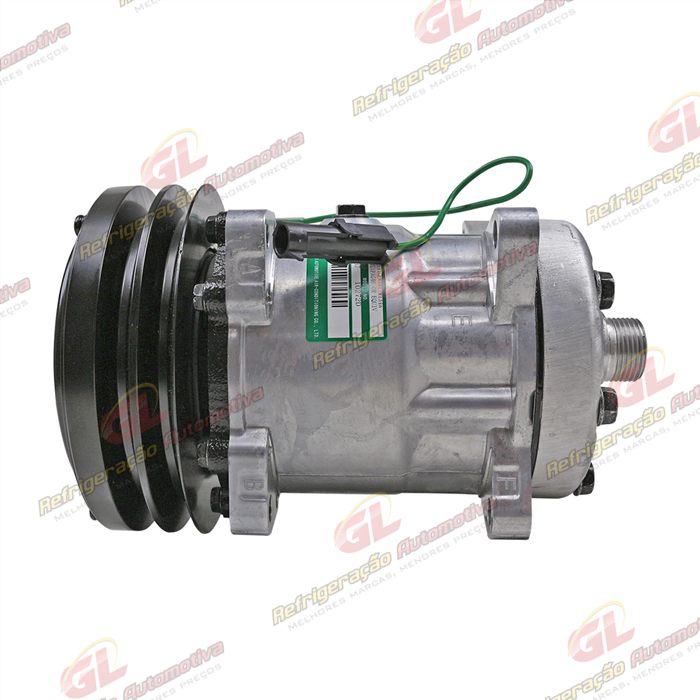 Compressor SANDEN AA7H15AA Original U4611 4489 Máquina Case - 24 Volts Polia Canal 2A 152mm OEM: 1990760C2/ 86983967R/ 86983967/ 86992613