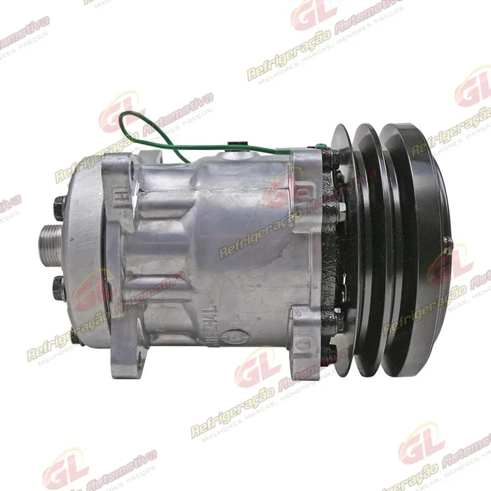 Compressor SANDEN AA7H15AA Original U4611 4489 Máquina Case - 24 Volts Polia Canal 2A 152mm OEM: 1990760C2/ 86983967R/ 86983967/ 86992613 — foto 5