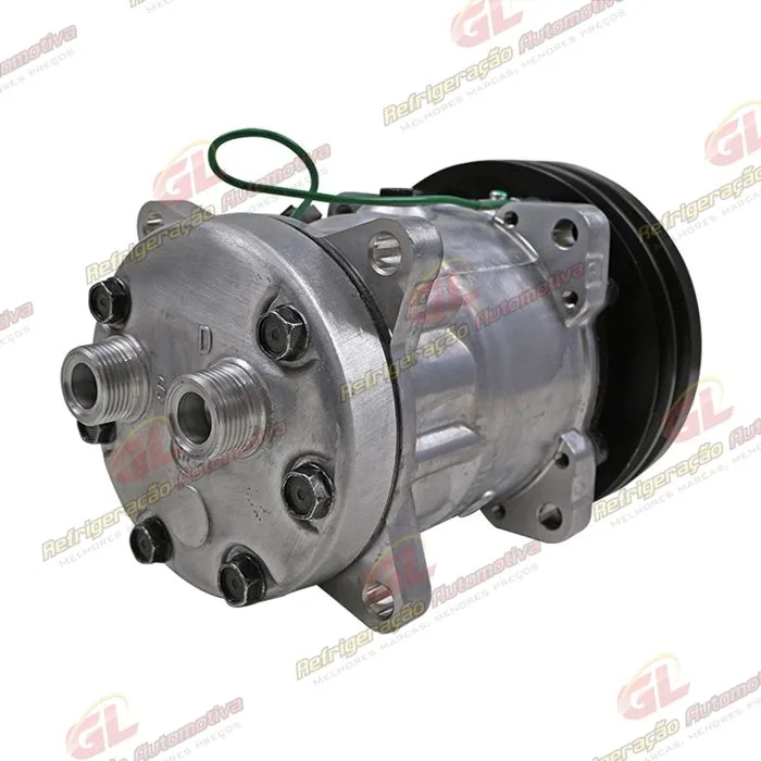 Compressor SANDEN AA7H15AA Original U4611 4489 Máquina Case - 24 Volts Polia Canal 2A 152mm OEM: 1990760C2/ 86983967R/ 86983967/ 86992613 — foto 6