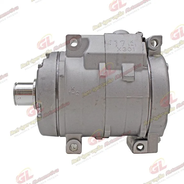 Compressor Modelo Denso 10S15 Toyota Hilux SW4 / SRV 2005> / Trator New Holland CNH Setembro 2009> Sem Embreagem