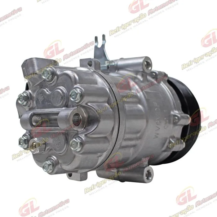 Compressor Modelo Doowon DV9 Volkswagen UP 2014>/ Fox 2011>/ Gol/ Voyage G6 2017> - 12 Volts Polia 6pk 114mm OEM: 5U0820803L — foto 6