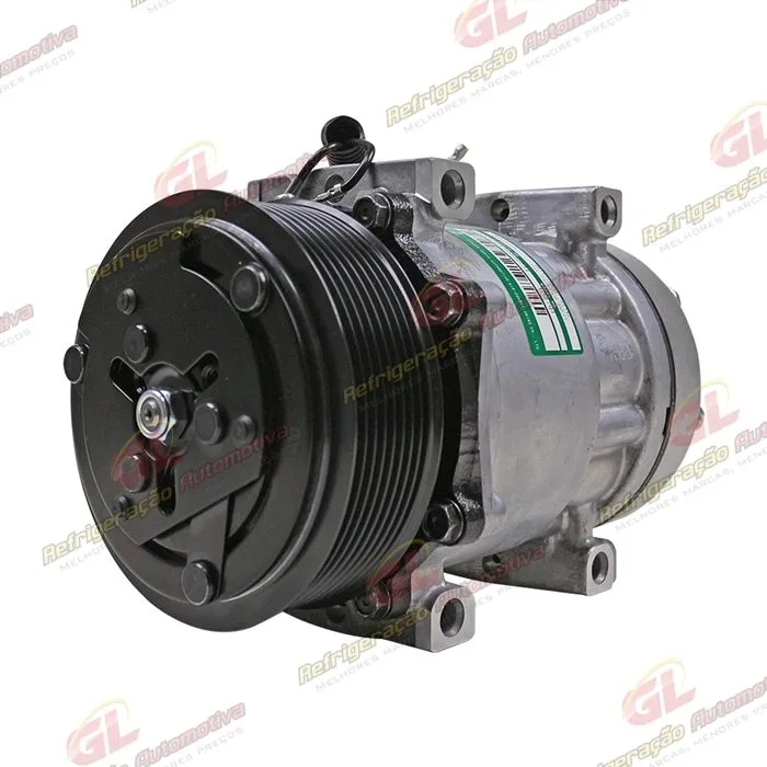 Compressor SANDEN AA7H15AA Original 4420 Modelo Flex Parafuso Passante Saida Traseira O´ring Horizontal Flex - 12 Volts Polia 8pk 122mm 200cc — foto 2