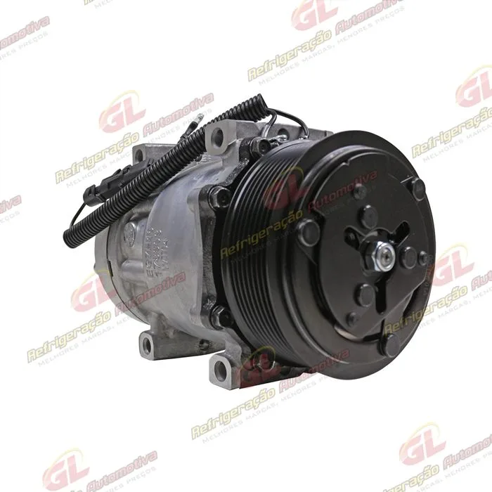 Compressor SANDEN AA7H15AA Original 4420 Modelo Flex Parafuso Passante Saida Traseira O´ring Horizontal Flex - 12 Volts Polia 8pk 122mm 200cc — foto 4