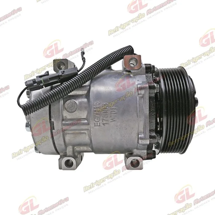 Compressor SANDEN AA7H15AA Original 4420 Modelo Flex Parafuso Passante Saida Traseira O´ring Horizontal Flex - 12 Volts Polia 8pk 122mm 200cc — foto 5