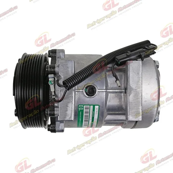 Compressor SANDEN AA7H15AA Original 4420 Modelo Flex Parafuso Passante Saida Traseira O´ring Horizontal Flex - 12 Volts Polia 8pk 122mm 200cc — foto 8
